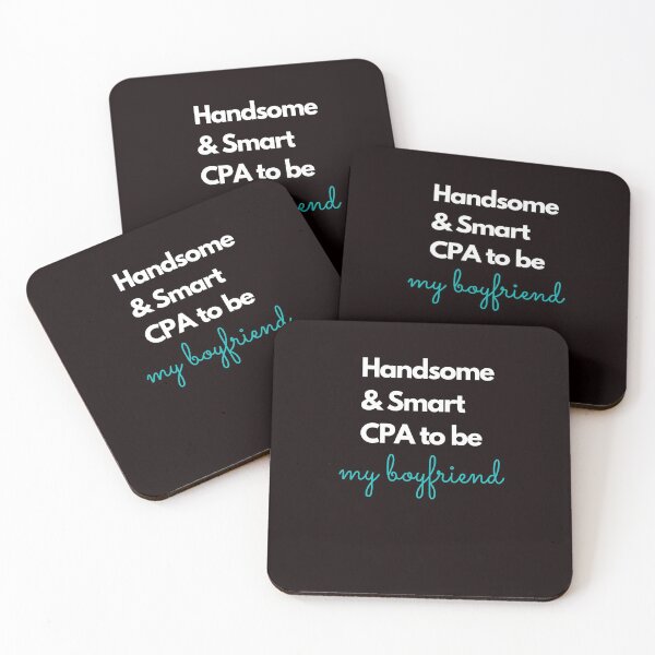 Item preview, Handsome and smart CPA to be, my boyfriend blue designed and sold by Evartdesign.