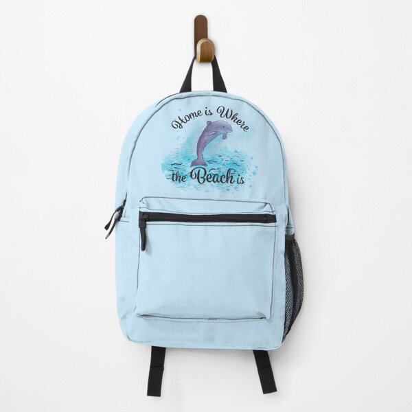 Item preview, Home is Where the Beach is - Cute Dolphin designed and sold by DebbisPalette.