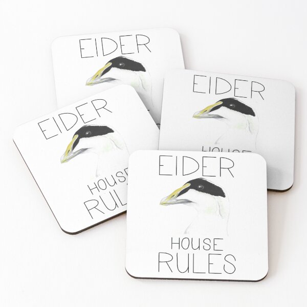 Item preview, Eider House Rules (Common Eider) designed and sold by LauraWolfArtist.