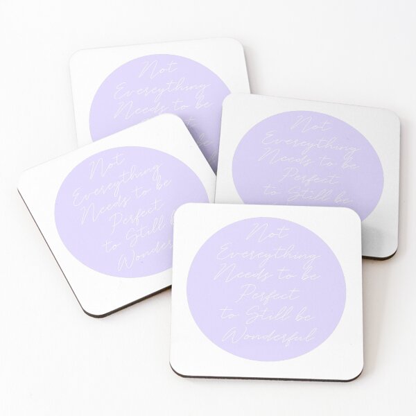 Item preview, Not Everything Needs to be Perfect Quote in Lavender designed and sold by pb598.