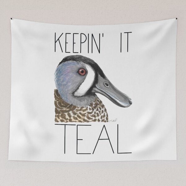 Item preview, Keepin' it Teal (Blue-winged Teal) designed and sold by LauraWolfArtist.
