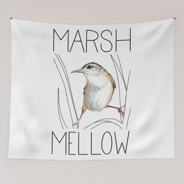 Item preview, Marsh Mellow (Marsh Wren) designed and sold by LauraWolfArtist.