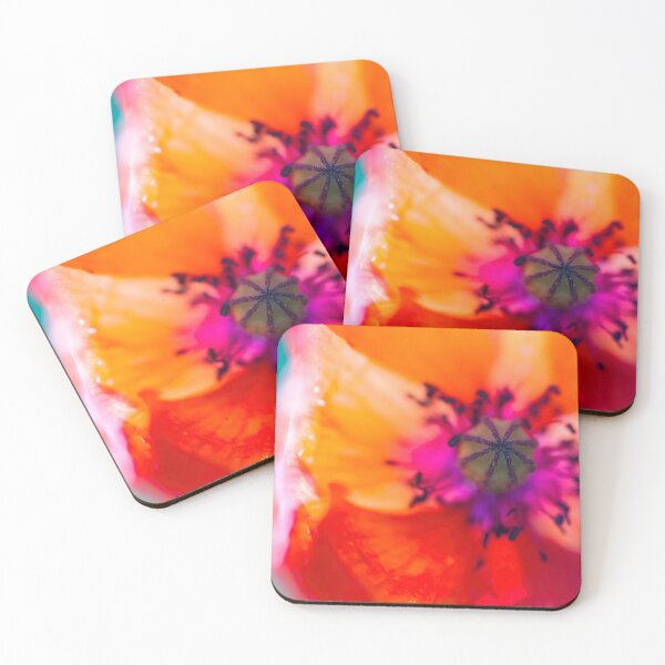 Item preview, Beautiful Poppy Macro in fire Orange Colours designed and sold by CyaniRose.