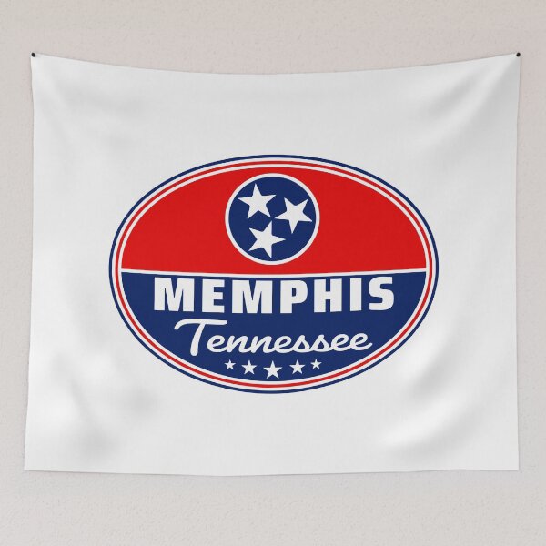 Artikelvorschau, Memphis Tennessee Euro Oval TN entworfen und verkauft von DESTINATIONS DECAL DOS.