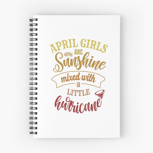 Item preview, April girls are sunshine mixed with a little hurricane designed and sold by StudioSalaman.