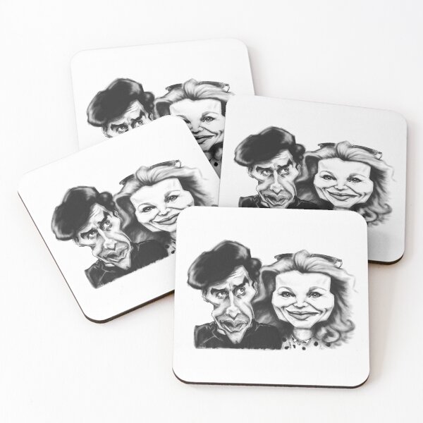 Item preview, John Cassavetes & Gena Rowlands - Original Caricature designed and sold by samanthagilbert.