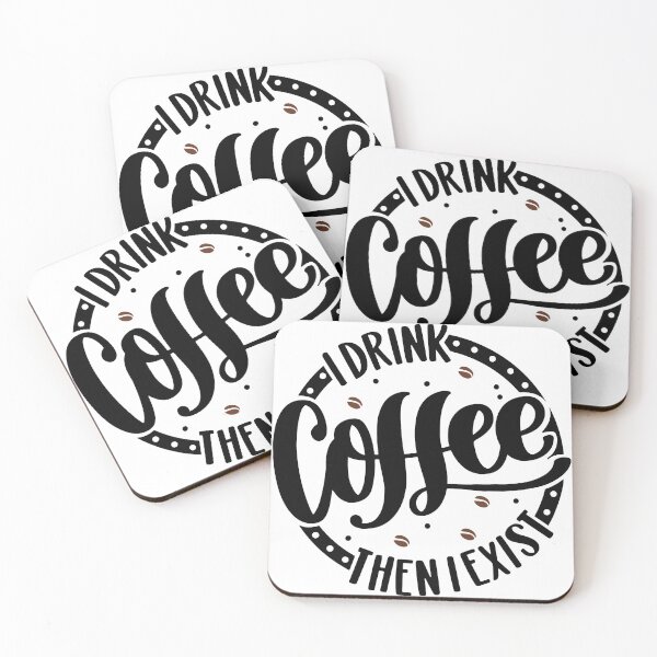 Item preview, I Drink Coffee Then I Exist, Coffee T-shirt, Cute Coffee Shirt, Women's Coffee Shirt, Coffee gift, funny Coffee shirts, Starbucks designed and sold by WhyNotStore.