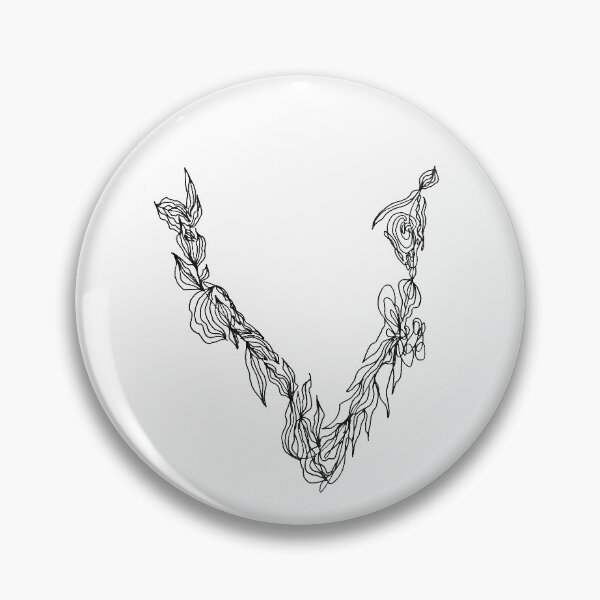 Item preview, Letter V designed and sold by HoneyGraphics.