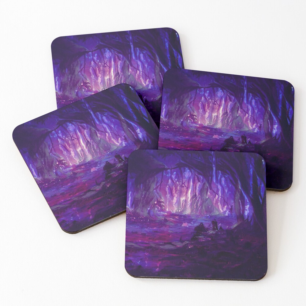 Amethyst Forest Coasters (Set of 4)