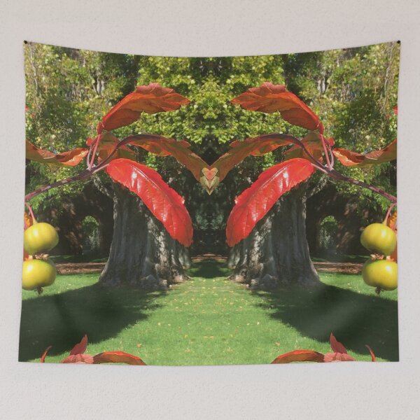 Item preview, Botanical Divine: Crimson Promise of the Fall/Autumn in Emerald Gardens designed and sold by RoseAromas.
