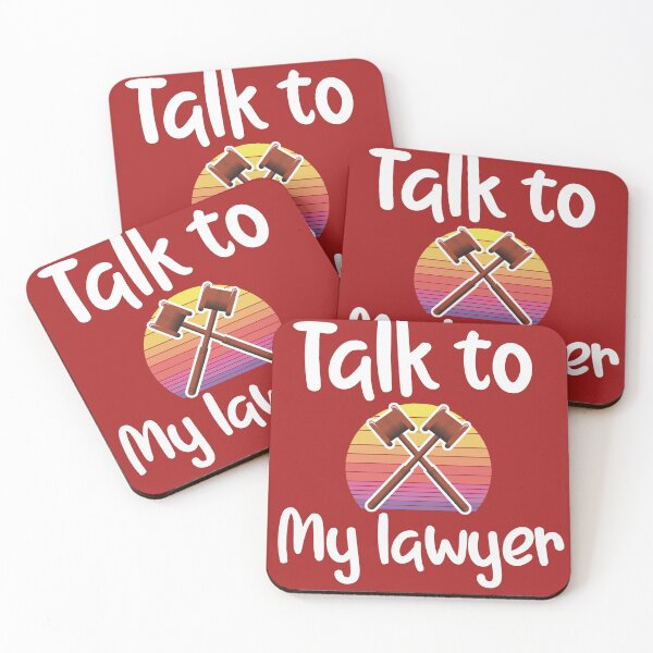 Item preview,  Talk to my Lawyer - Funny Attorney Gift & sarcasm funny quote designed and sold by unique things.