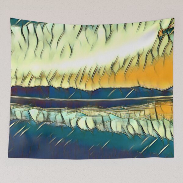 Item preview, The Ice Lake Glass Style Art designed and sold by ThePathUnCarved.