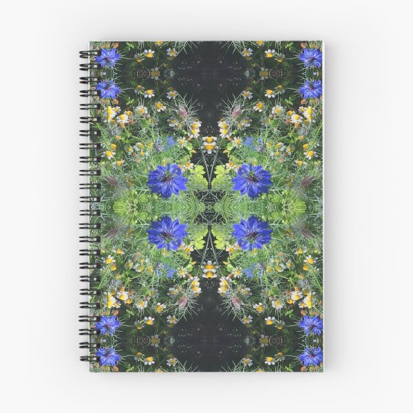 Item preview, Botanical, Divine -  Sapphire Love-in-the-Mist, last Autumn Blooms in Emerald Gardens designed and sold by RoseAromas.