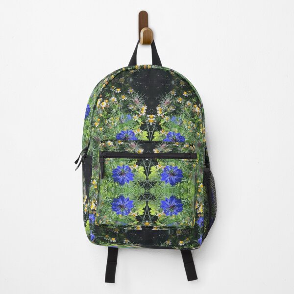 Item preview, Botanical, Divine -  Sapphire Love-in-the-Mist, last Autumn Blooms in Emerald Gardens designed and sold by RoseAromas.