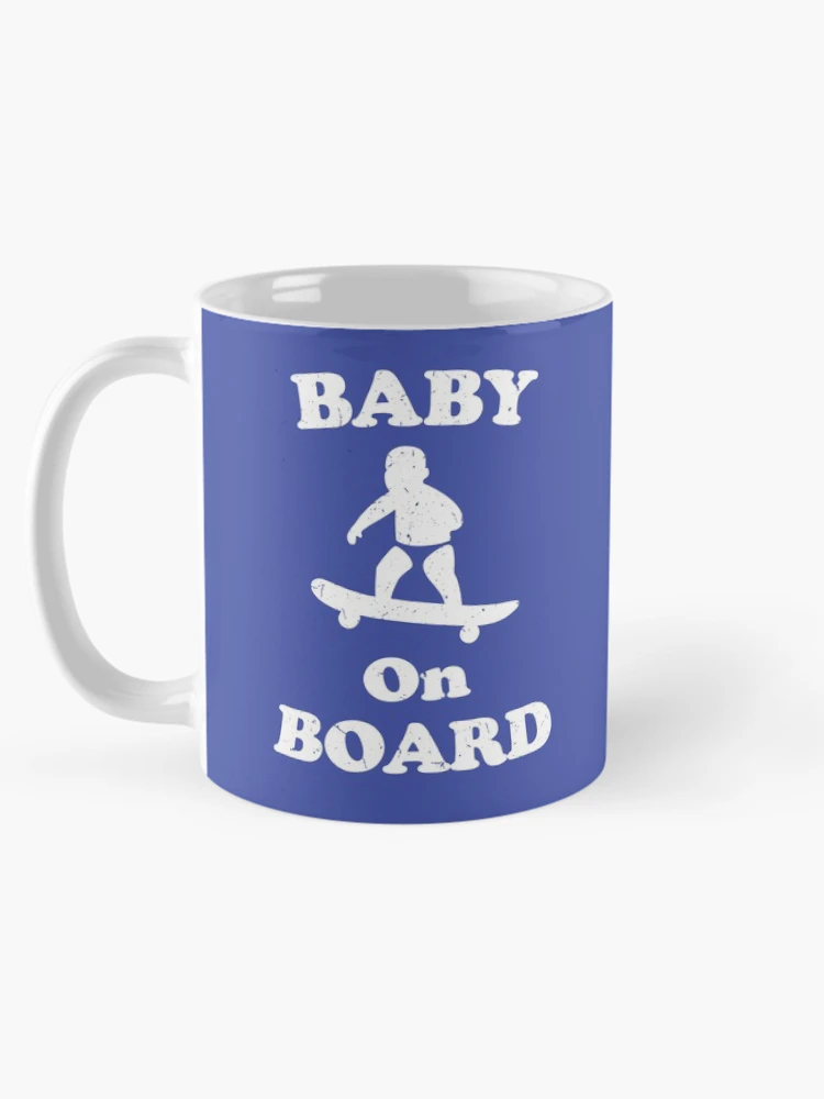 Thumbnail 5 of 6, Coffee Mug, Baby On Board (Distressed) [Roufxis-Rb] designed and sold by RoufXis.