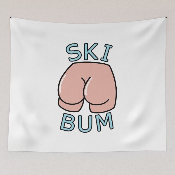 Item preview, Ski Bum Logo designed and sold by SkiBumArt.