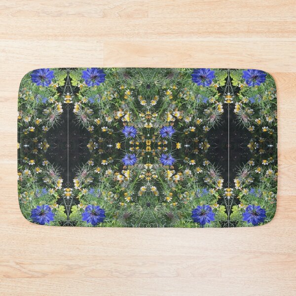 Item preview, Botanical, Divine -  Sapphire Love-in-the-Mist, last Autumn Blooms in Emerald Gardens designed and sold by RoseAromas.