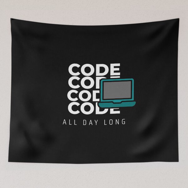 Item preview, Code Code Code all day long designed and sold by luisraultg.