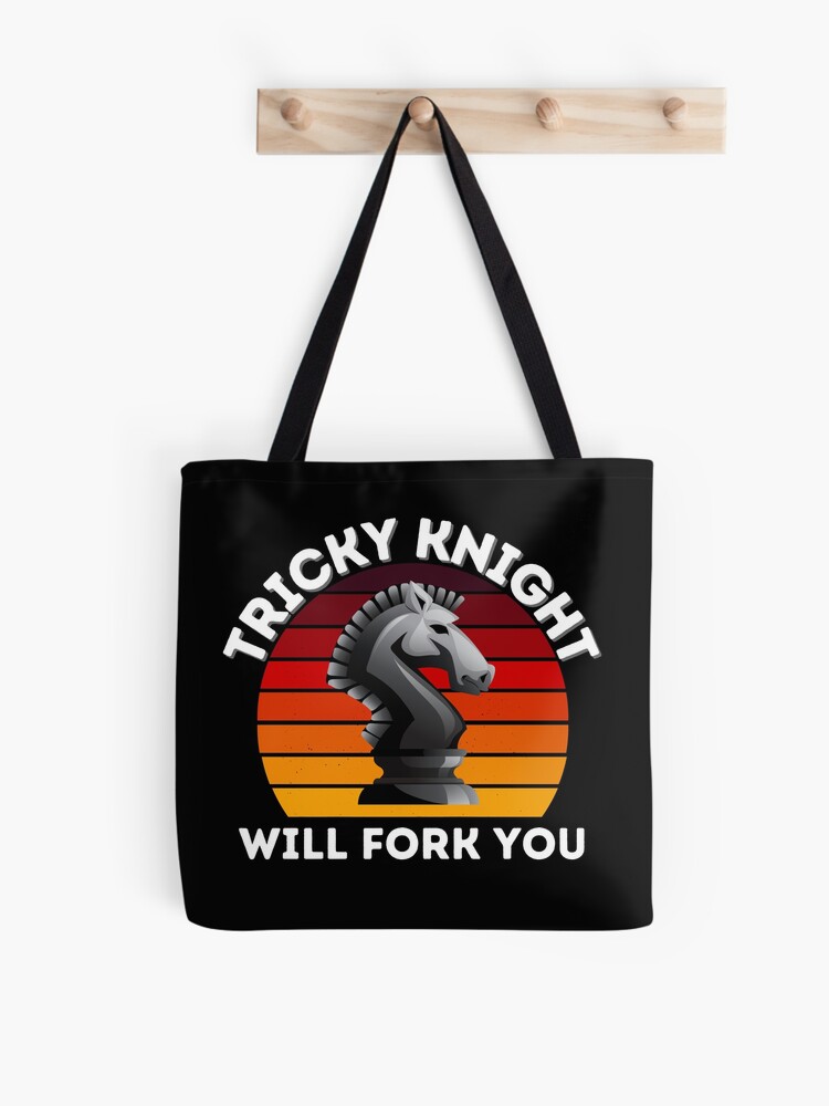 Thumbnail 1 of 2, Tote Bag, Tricky Knight will fork you designed and sold by Lifepassiongift.