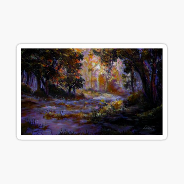 Early April Landscape Sticker