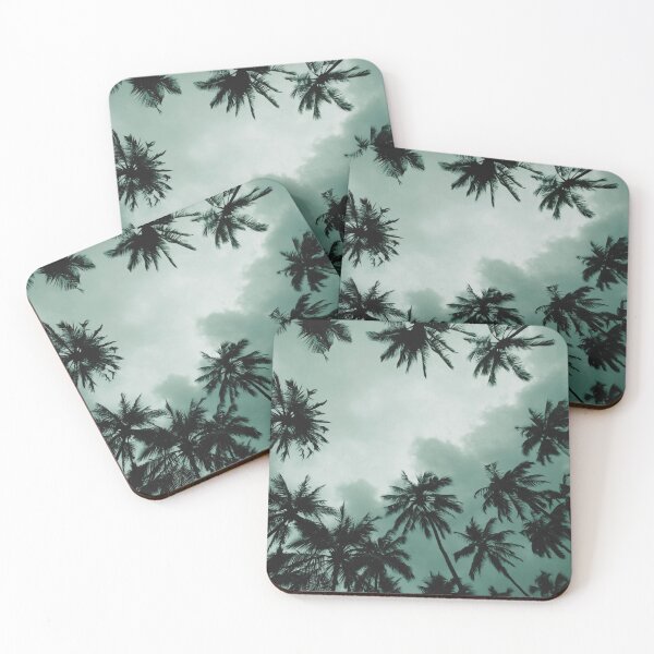 Item preview, palm trees clouds painted art designed and sold by cutecrazytshirt.