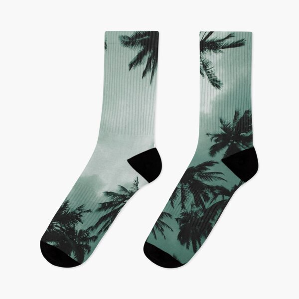Item preview, palm trees clouds painted art designed and sold by cutecrazytshirt.