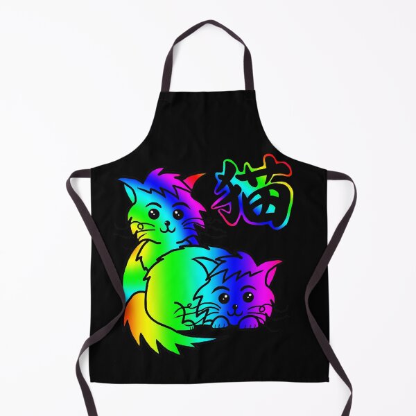 Item preview, Rainbow pride cat friends with kanji designed and sold by CuisineCat.
