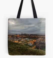 The City of Edinburgh from the Crags Tote Bag