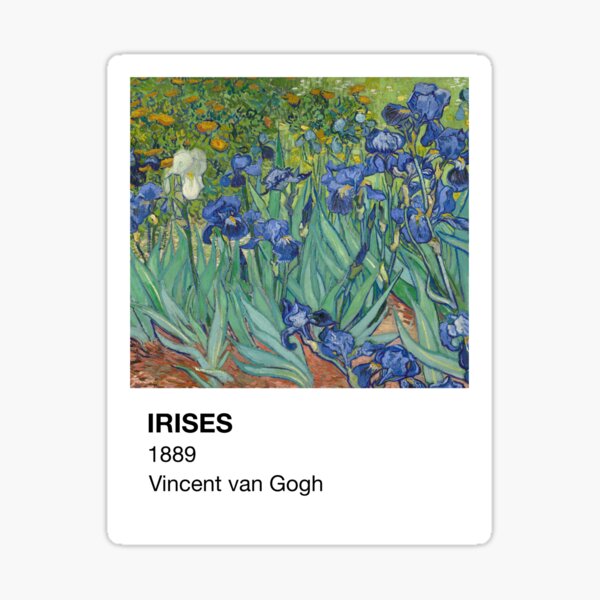 Item preview, Irises Vincent van Gogh Pantone Card designed and sold by neopop.