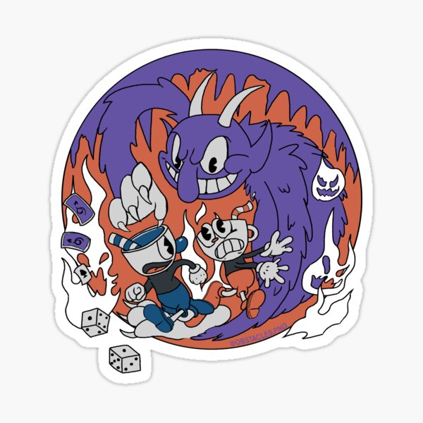 Cuphead Sticker