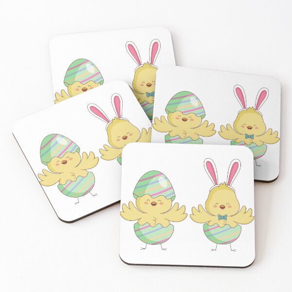 Item preview, homestead hen chicks pair wearing eggshell easter Design designed and sold by Red-ElYoubi.