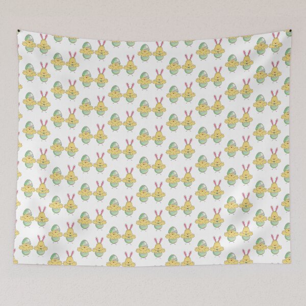 Item preview, homestead hen chicks pair wearing eggshell easter Design designed and sold by Red-ElYoubi.