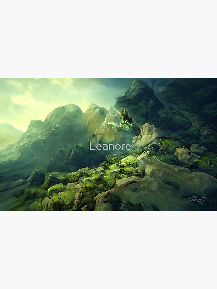Rocky Mossland Landscape by Leanore