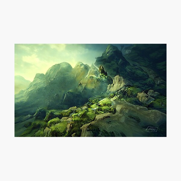 Item preview, Rocky Mossland Landscape designed and sold by Leanore.