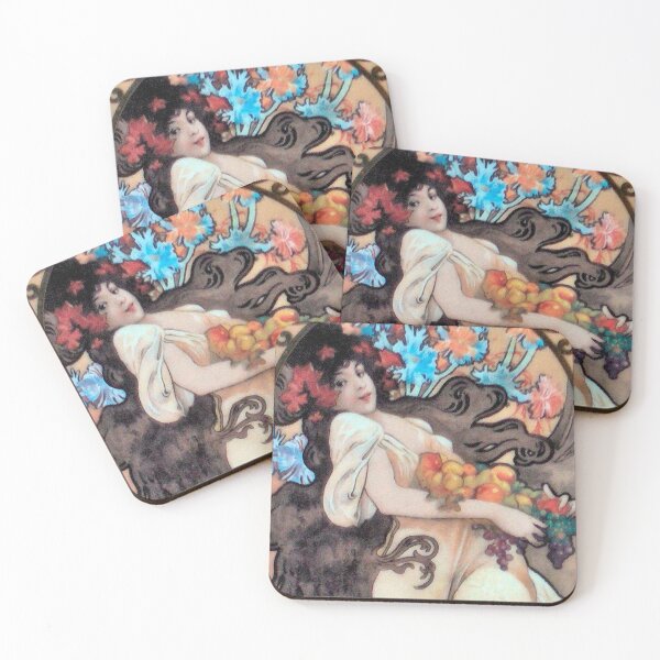 Item preview, Amethyst by Alphonse Mucha designed and sold by IndieArtDream.