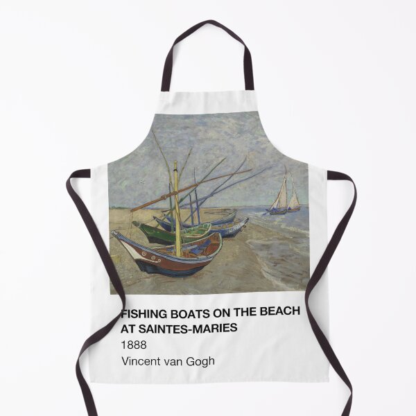 Artikelvorschau, Fischerboote am Strand bei Saintes-Maries Vincent van Gogh Pantone Karte entworfen und verkauft von neopop.
