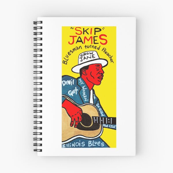 Item preview, Skip James Blues Folk Art designed and sold by krusefolkart.
