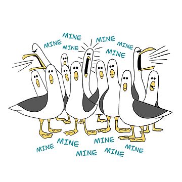Artwork thumbnail, Mine seagulls by pixie--dust