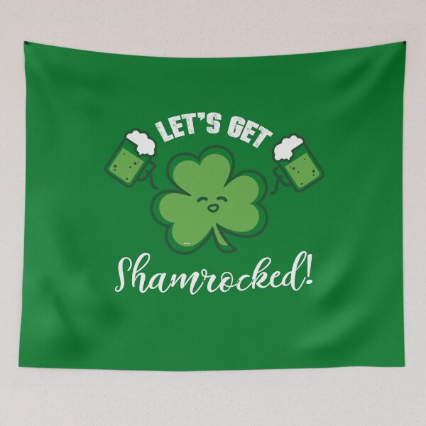 Item preview, Clover Character with Beer Mugs St Patrick Humor designed and sold by No Limits T-Shirts.