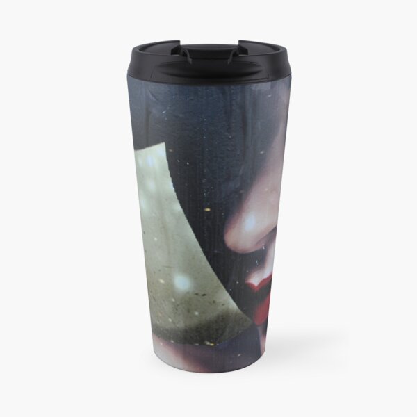 a moody lady Travel Mug