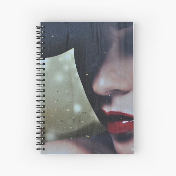 a moody lady Spiral Notebook