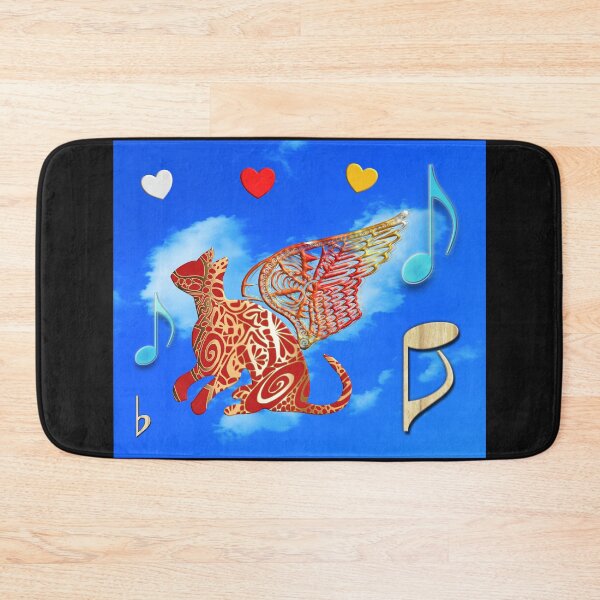 Item preview,  Life is easier with My Magic Cat of Angels - My Cat Is My Therapist - Great Gift For Cats and music Lover designed and sold by Ralek.