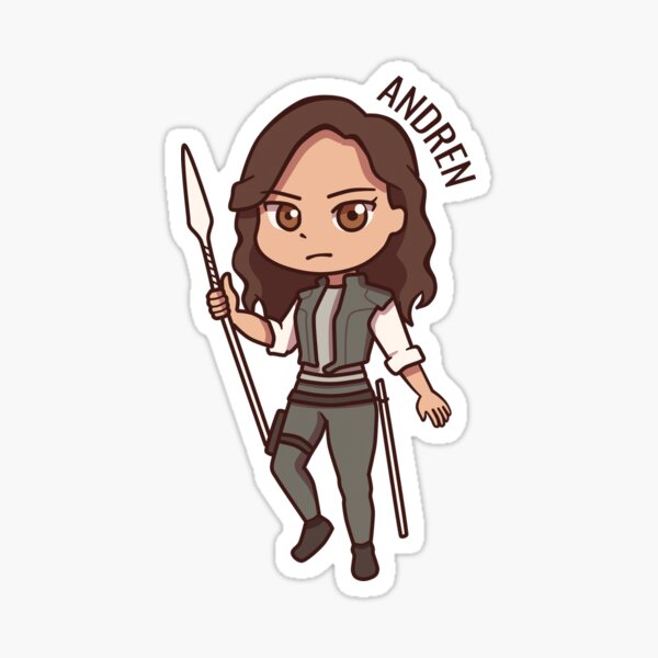 Andren Chibi (with name) Sticker