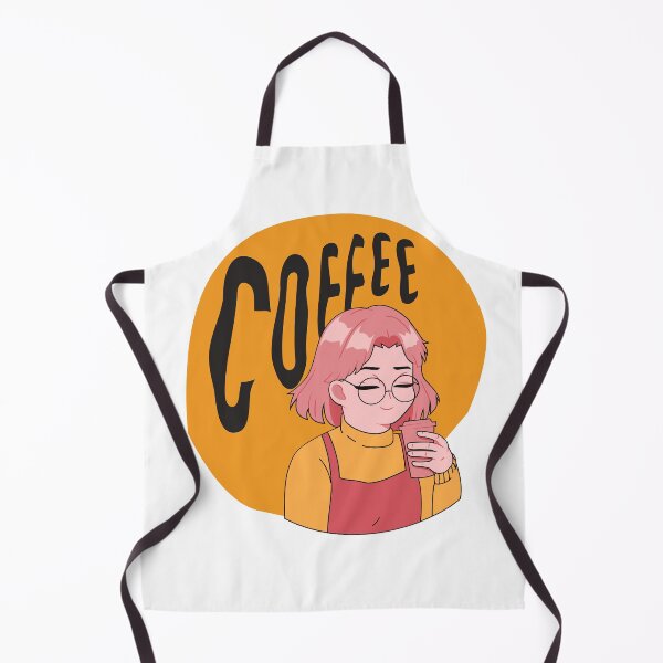 Item preview, Pastel Girl enjoying coffee designed and sold by Momo-thoughts.