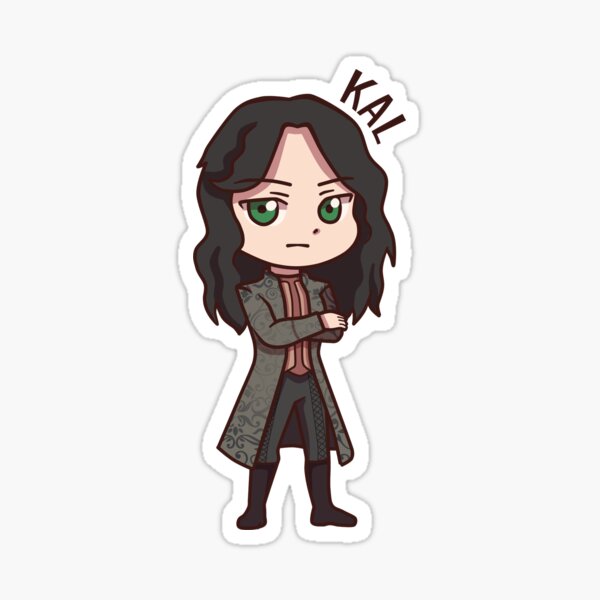 Kal Chibi (with name) Sticker