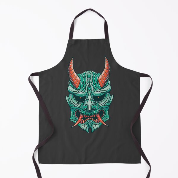 Item preview, Cyber Oni (Green Samurai Mask) designed and sold by Rebel Digital Dog.