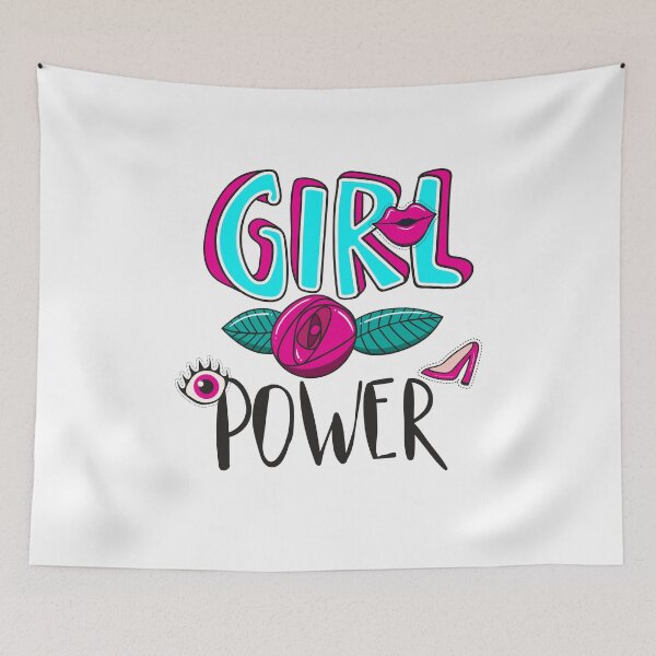 Item preview, Girl in Power t-shirt Lips Print Shirt Top designed and sold by No Limits T-Shirts.