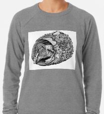 Diogenes surreal pen ink black and white drawing Lightweight Sweatshirt