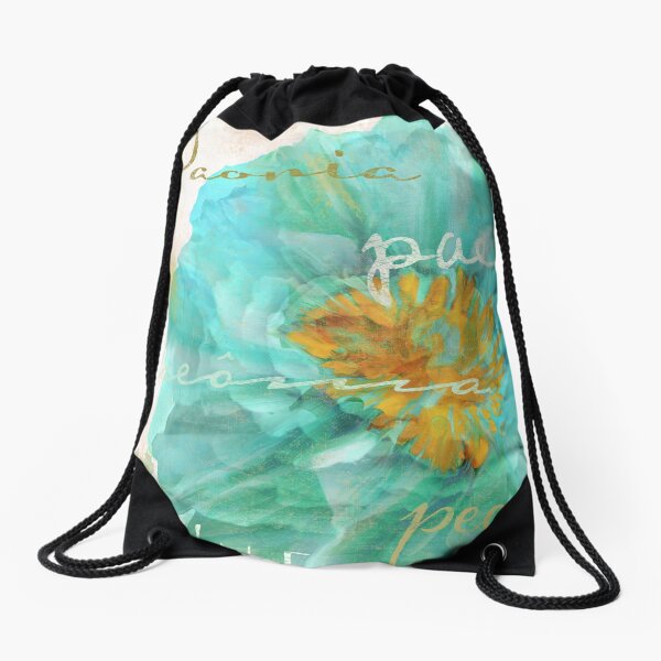 Aperçu de l'œuvre Aqua Pivoine créée et vendue par Sasha Art Gallery.