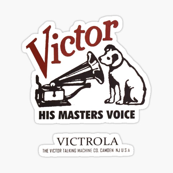 Artikel-Vorschau von Vintage Victrola - Victor Talking Maching Co. - Camden, New Jersey - Nipper der Hund - Die Stimme seines Herrchens, designt und verkauft von QuayTradingCo.